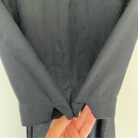 Sezane Eve Robe silk wrap Dress black - Picture 14 of 16